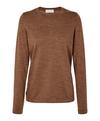 Falke Merino X-fine Crew Neck Strickpullover Damen - nut mel. (5037)