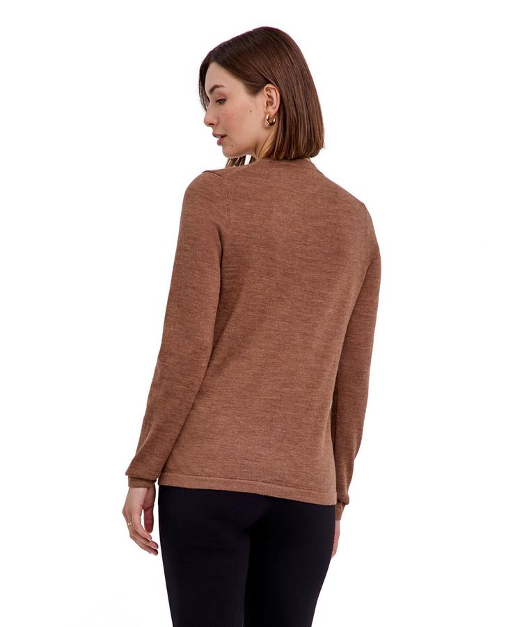 Falke Falke Merino X-fine Crew Neck Strickpullover Damen - nut mel. (5037) - 0 | SportScheck