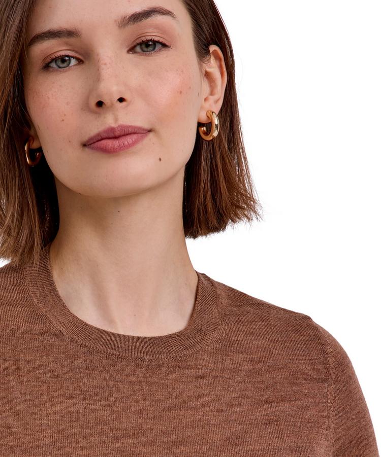 Falke Falke Merino X-fine Crew Neck Strickpullover Damen - nut mel. (5037) - 4 | SportScheck