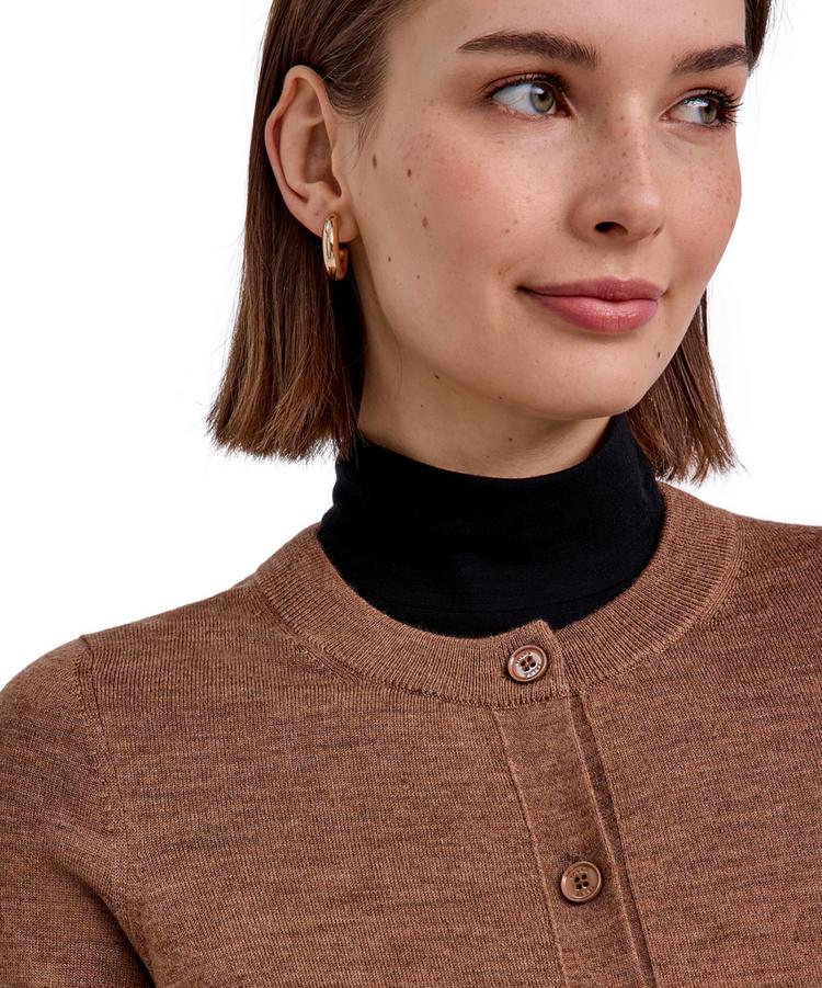 Falke Falke Merino X-fine Cardigan Strickpullover Damen - nut mel. (5037) - 3 | SportScheck