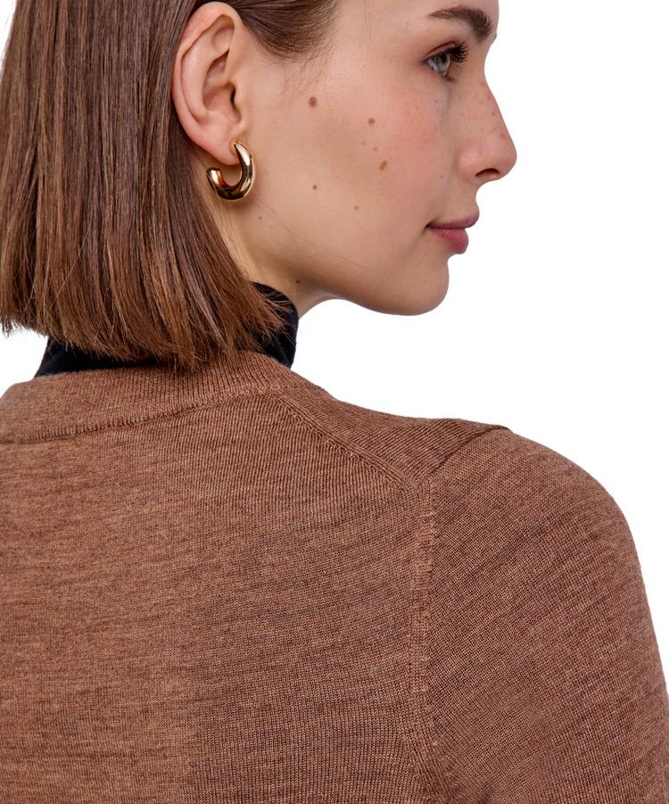 Falke Falke Merino X-fine Cardigan Strickpullover Damen - nut mel. (5037) - 4 | SportScheck