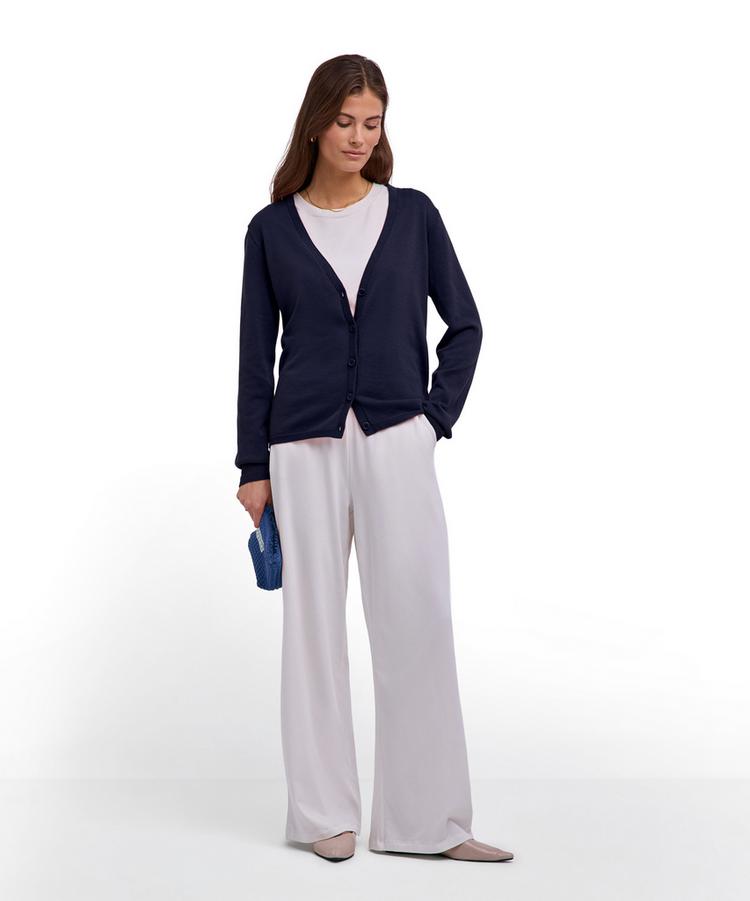 Falke Falke Cotton Cardigan Strickpullover Damen - night sky (6437) - 1 | SportScheck