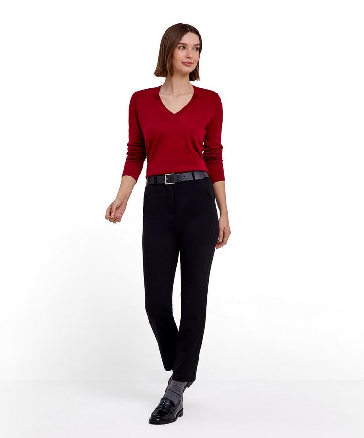 Falke Falke Merino X-fine V-Neck Strickpullover Damen - red velvet (8264) - 1 | SportScheck