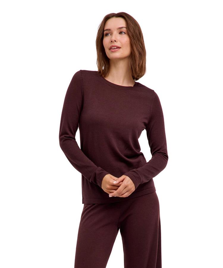 Falke Falke Merino X-fine Crew Neck Strickpullover Damen - dark choco (5162) - 0 | SportScheck