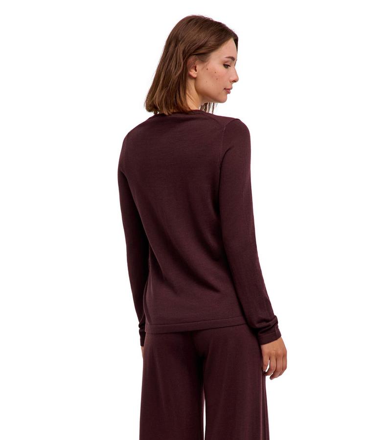 Falke Falke Merino X-fine Crew Neck Strickpullover Damen - dark choco (5162) - 0 | SportScheck