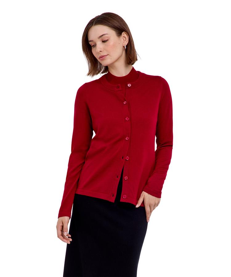 Falke Falke Merino X-fine Cardigan Strickpullover Damen - red velvet (8264) - 0 | SportScheck