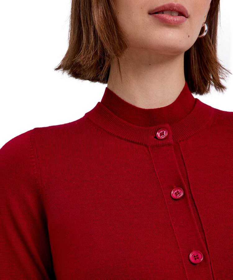 Falke Falke Merino X-fine Cardigan Strickpullover Damen - red velvet (8264) - 4 | SportScheck