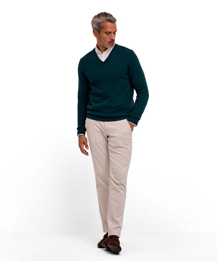 Falke Falke Lambswool V-Neck Strickpullover Herren - holly (7385) - 1 | SportScheck