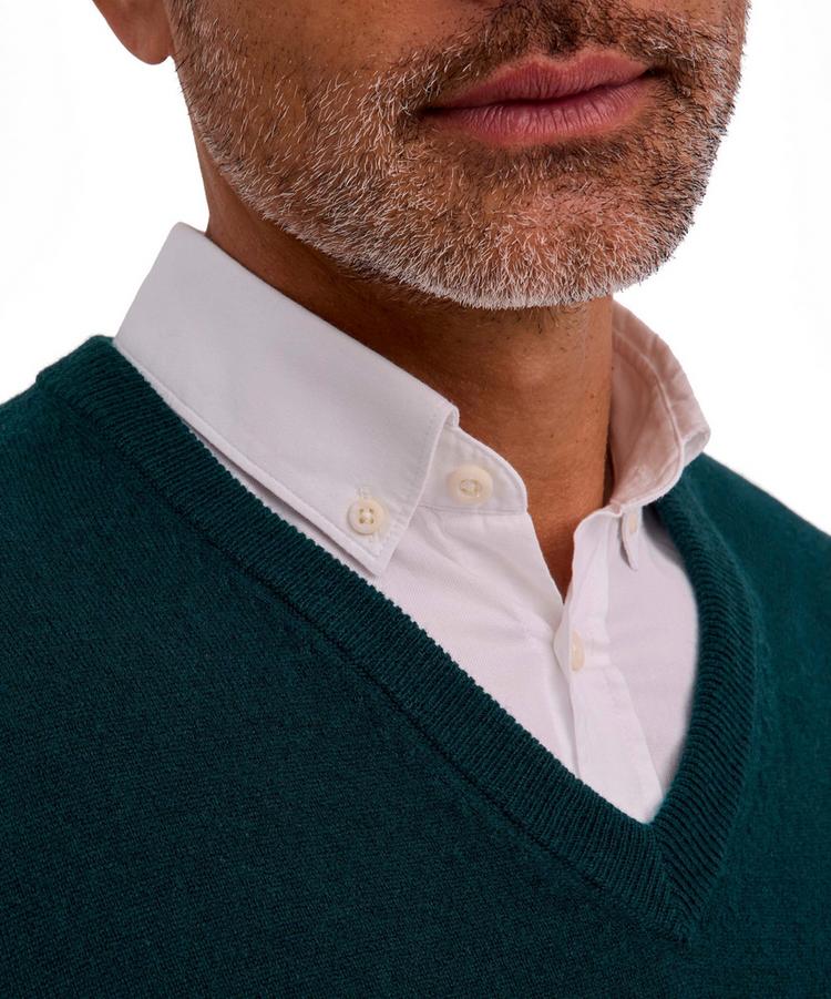 Falke Falke Lambswool V-Neck Strickpullover Herren - holly (7385) - 2 | SportScheck