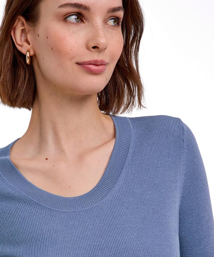 Falke Falke Merino Ultrafine Strickpullover Damen - blue steel (6958) - 3 | SportScheck