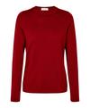 Falke Merino X-fine Crew Neck Strickpullover Damen - red velvet (8264)
