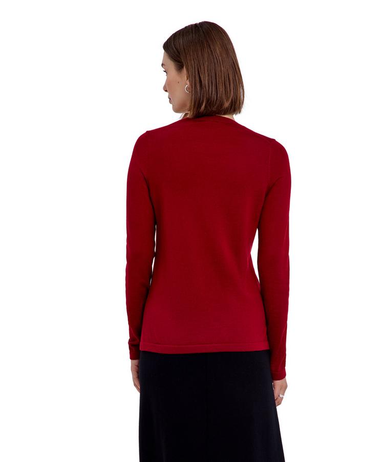 Falke Falke Merino X-fine Crew Neck Strickpullover Damen - red velvet (8264) - 0 | SportScheck