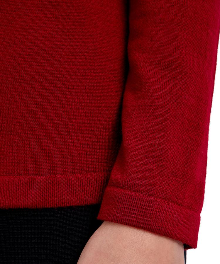 Falke Falke Merino X-fine Crew Neck Strickpullover Damen - red velvet (8264) - 3 | SportScheck