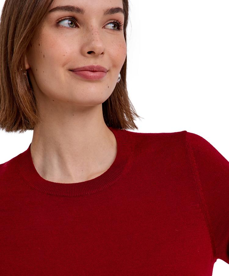 Falke Falke Merino X-fine Crew Neck Strickpullover Damen - red velvet (8264) - 4 | SportScheck