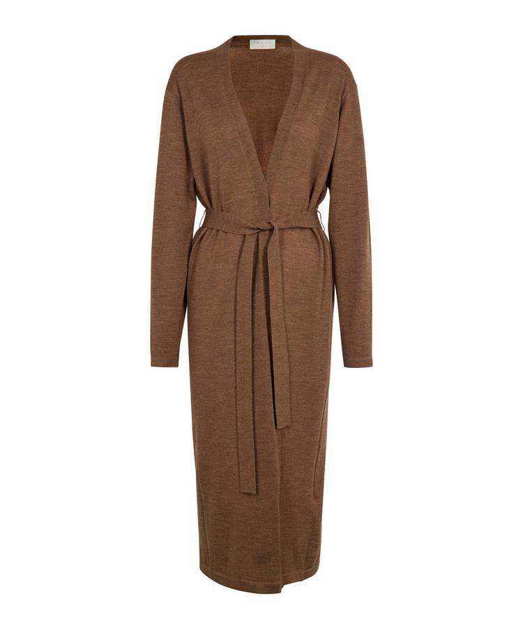 Falke Falke Merino X-Fine Long Cardigan Strickpullover Damen - nut mel. (5037) - 0 | SportScheck