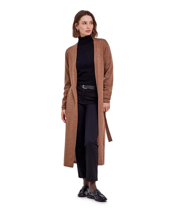 Falke Falke Merino X-Fine Long Cardigan Strickpullover Damen - nut mel. (5037) - 0 | SportScheck