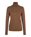 Falke Merino X-Fine Roll Neck Strickpullover Damen - nut mel. (5037)