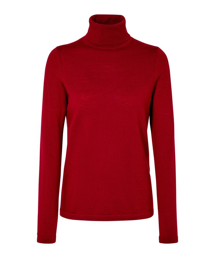 Falke Falke Merino X-Fine Roll Neck Strickpullover Damen - red velvet (8264) - 0 | SportScheck