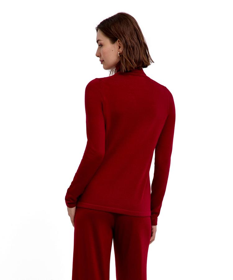 Falke Falke Merino X-Fine Roll Neck Strickpullover Damen - red velvet (8264) - 0 | SportScheck