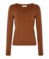 Falke Merino Crew Neck T-Shirt Damen - cappucino (5520)