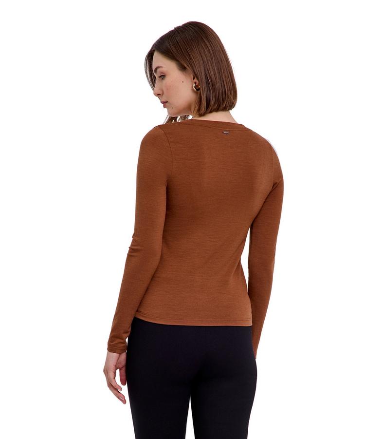 Falke Falke Merino Crew Neck T-Shirt Damen - cappucino (5520) - 0 | SportScheck
