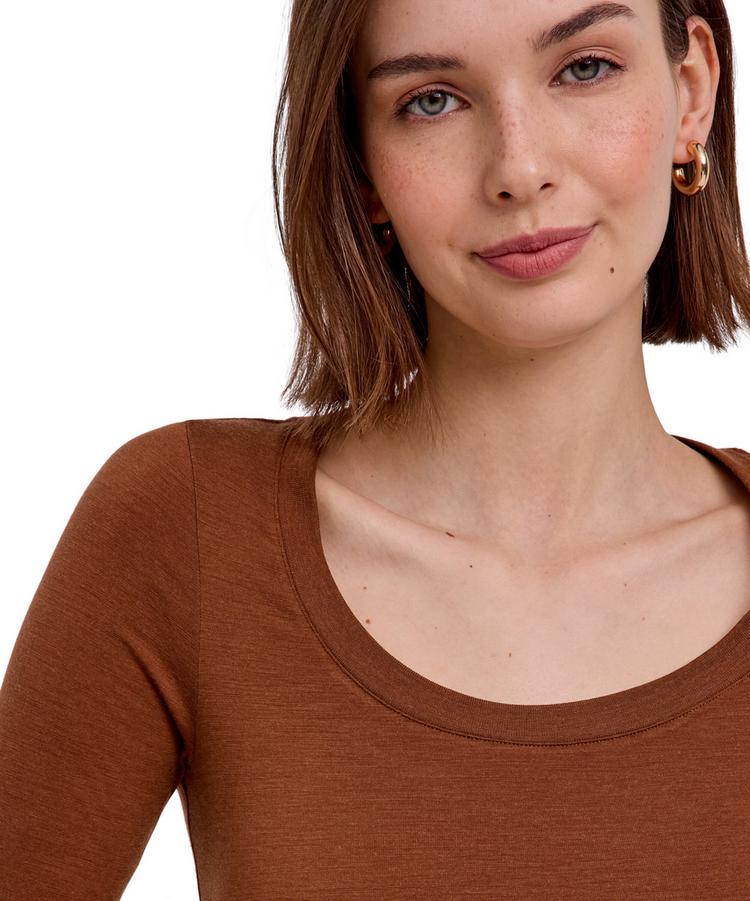 Falke Falke Merino Crew Neck T-Shirt Damen - cappucino (5520) - 3 | SportScheck