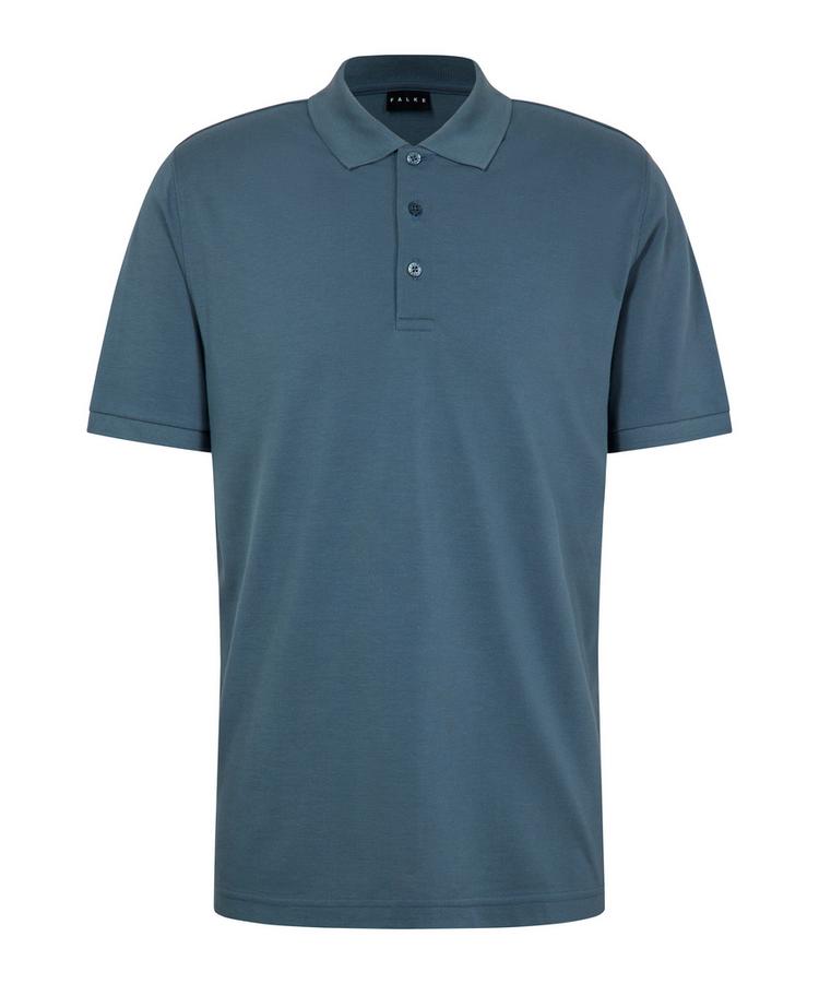 Falke Falke Pima Piqu&eacute; Polo Poloshirt Herren - monument (6592) - 0 | SportScheck
