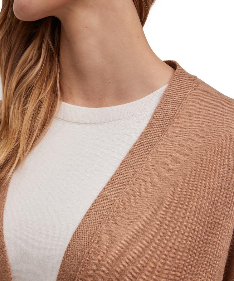 Falke Falke Merino X-Fine Long Cardigan Strickpullover Damen - camel (5038) - 3 | SportScheck