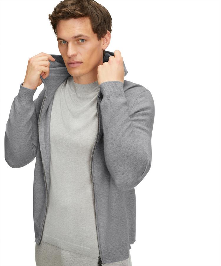 Falke Falke Hooded Zip jacket m Jacke Herren - light greymel. (3390) - 2 | SportScheck