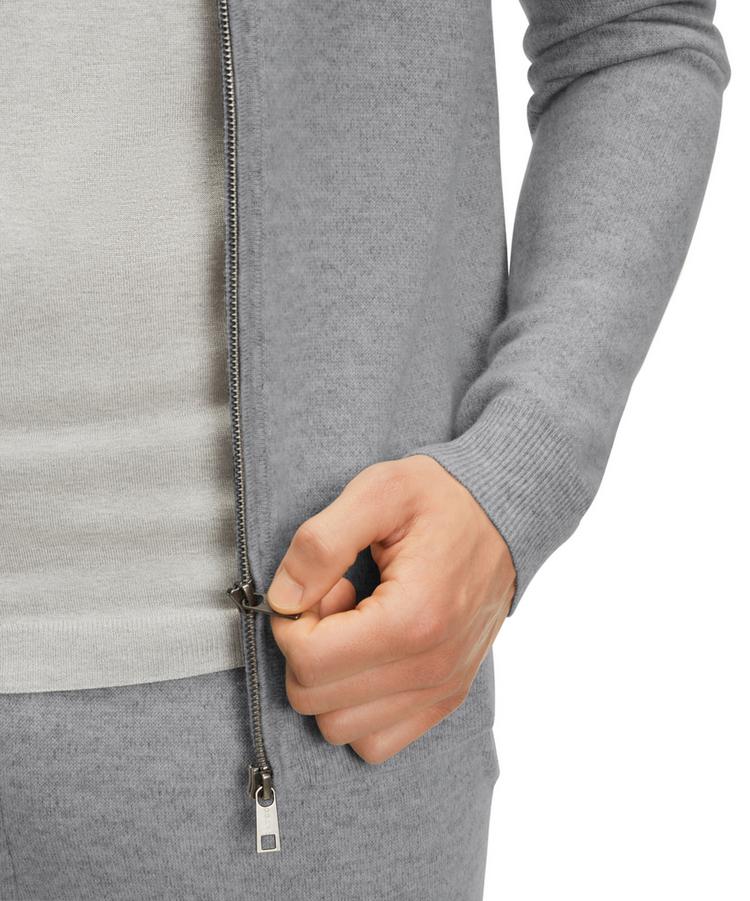 Falke Falke Hooded Zip jacket m Jacke Herren - light greymel. (3390) - 3 | SportScheck