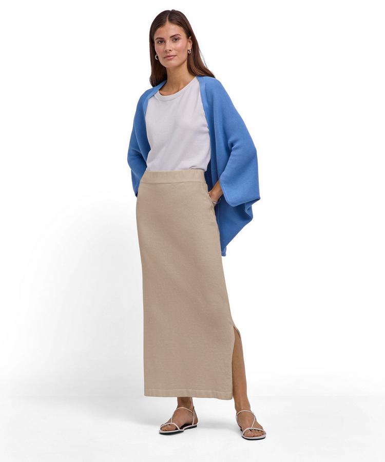 Falke Falke Cotton Midi Skirt Hosenrock Damen - zement (4077) - 1 | SportScheck