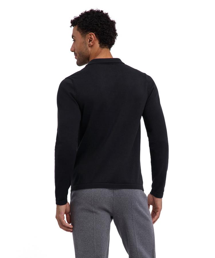 Falke Falke Cotton Polo LS Poloshirt Herren - black (3000) - 0 | SportScheck