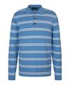 Falke Cotton Polo LS Poloshirt Herren - steelblue (6281)