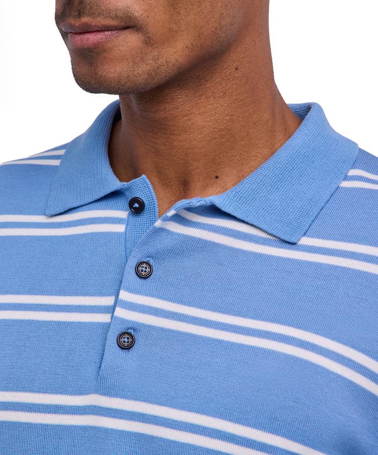 Falke Falke Cotton Polo LS Poloshirt Herren - steelblue (6281) - 2 | SportScheck