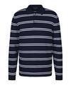 Falke Cotton Polo LS Poloshirt Herren - dark blue (6439)
