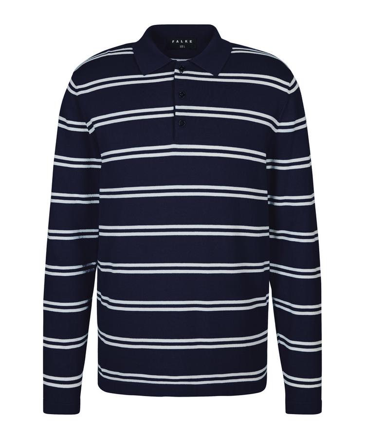Falke Falke Cotton Polo LS Poloshirt Herren - dark blue (6439) - 0 | SportScheck