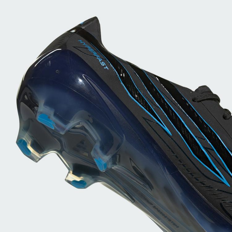 adidas adidas F50 Hyperfast Elite Fu&szlig;ballschuh, feste Fu&szlig;ballschuhe - Core Black / Core Black / Lucid Ray Blue - 5 | SportScheck
