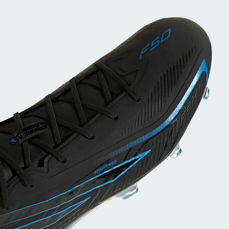 adidas adidas F50 Hyperfast Elite Fu&szlig;ballschuh, feste Fu&szlig;ballschuhe - Core Black / Core Black / Lucid Ray Blue - 6 | SportScheck