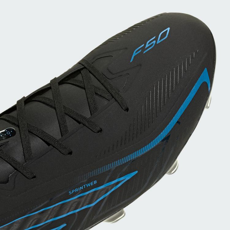 adidas adidas F50 Hyperfast Pro Fu&szlig;ballschuh, feste Fu&szlig;ballschuhe - Core Black / Core Black / Lucid Ray Blue - 5 | SportScheck
