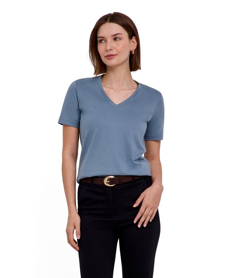 Falke Falke V-Neck T-Shirt Damen - monument (6592) - 0 | SportScheck