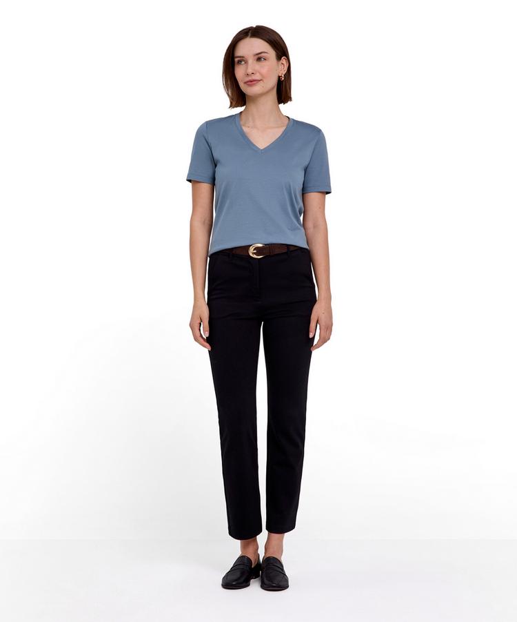 Falke Falke V-Neck T-Shirt Damen - monument (6592) - 1 | SportScheck