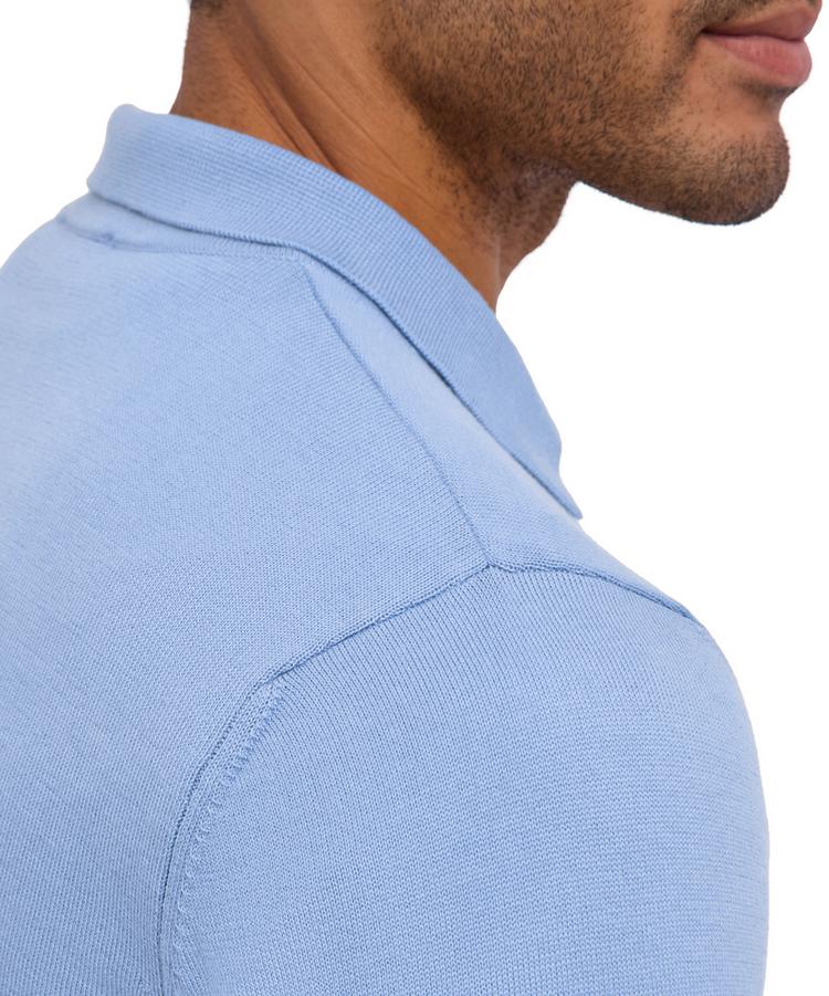 Falke Falke Cotton Polo LS Poloshirt Herren - bleue (6543) - 2 | SportScheck