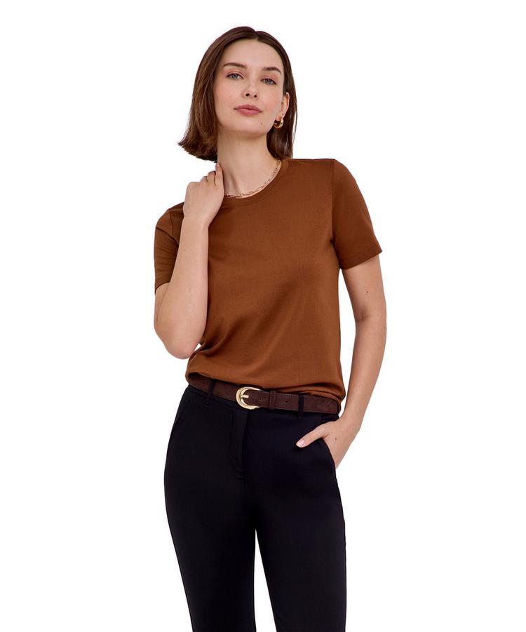 Falke Falke Crew Neck T-Shirt Damen - cappucino (5520) - 0 | SportScheck