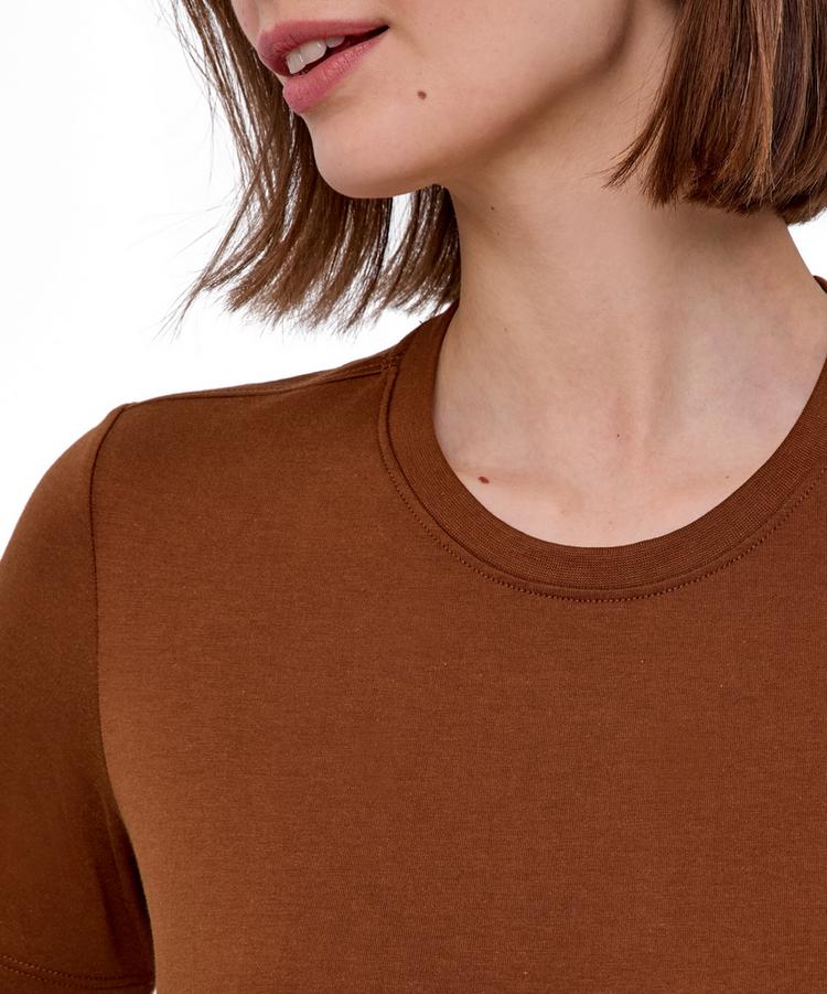 Falke Falke Crew Neck T-Shirt Damen - cappucino (5520) - 4 | SportScheck
