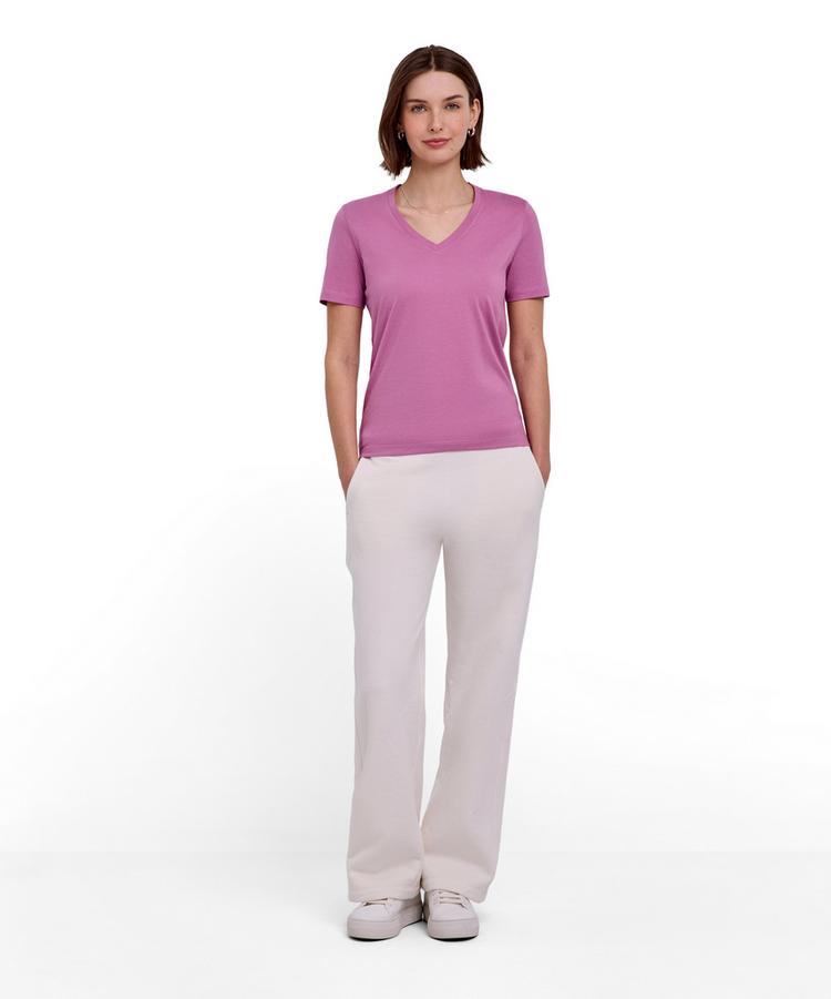 Falke Falke V-Neck T-Shirt Damen - blush (8778) - 1 | SportScheck