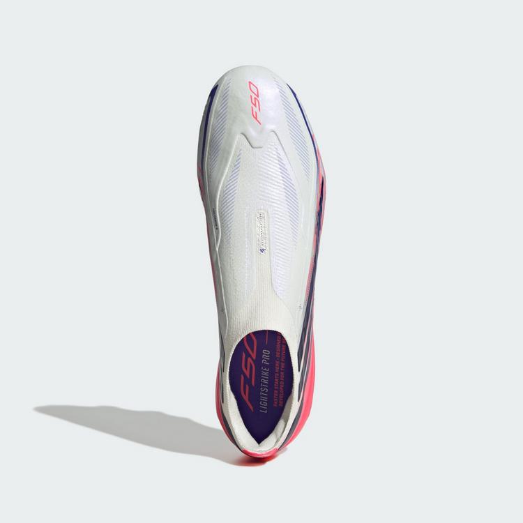 adidas adidas F50 Hyperfast Elite Fu&szlig;ballschuh, feste Fu&szlig;ballschuhe - Cloud White / Solar Purple / Solar Turbo - 0 | SportScheck