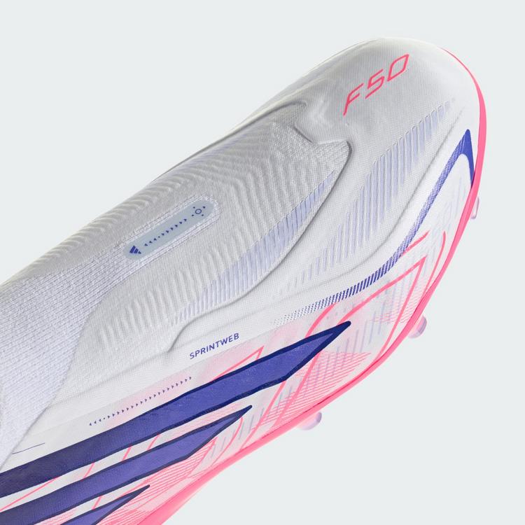adidas adidas F50 HYPERFAST ELITE Kids Fu&szlig;ballschuh, Fu&szlig;ballschuhe Kinder - Cloud White / Solar Purple / Solar Turbo - 6 | SportScheck