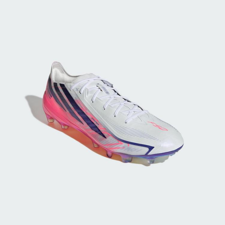adidas adidas F50 Hyperfast Elite Fu&szlig;ballschuh, Fu&szlig;ballschuhe - Cloud White / Solar Purple / Solar Turbo - 2 | SportScheck
