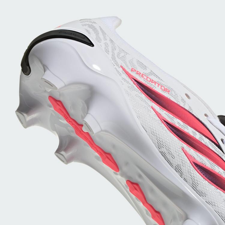 adidas adidas Predator League Fu&szlig;ballschuh, feste Fu&szlig;ballschuhe - Cloud White / Solar Turbo / Core Black - 5 | SportScheck