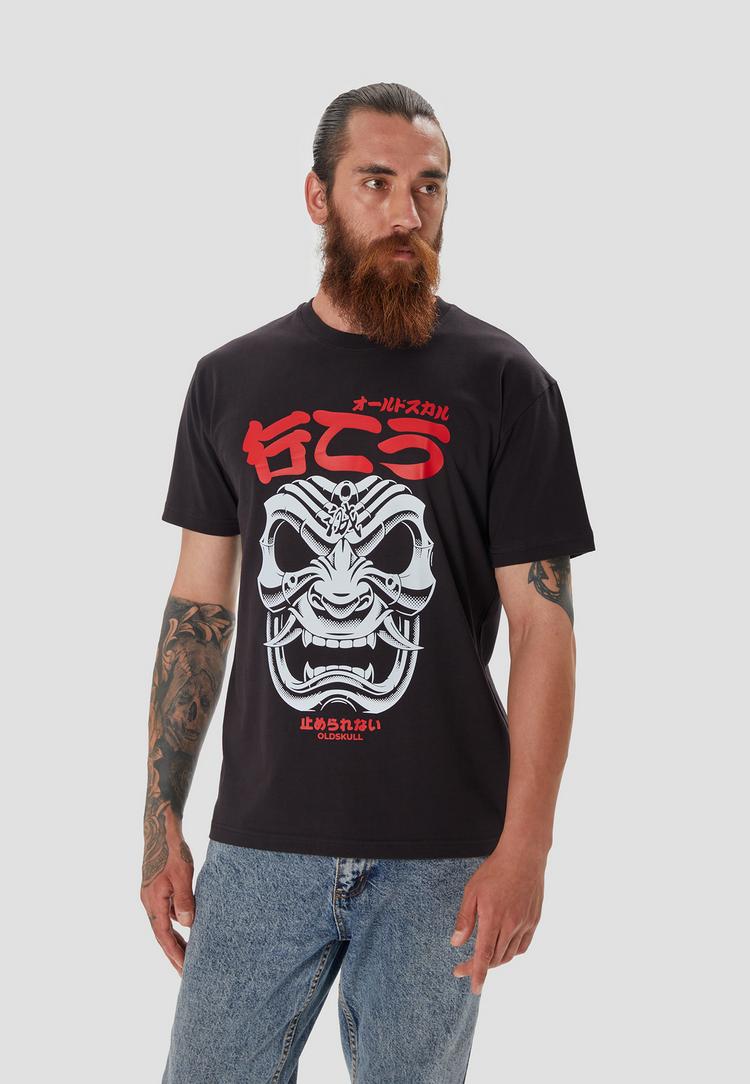 OLDSKULL OLDSKULL Asian Mask Printshirt Herren - Black - 0 | SportScheck
